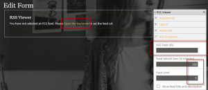 Open the tool pane and configure