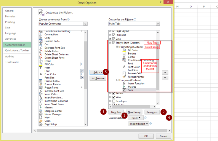 Customized office ribbon2