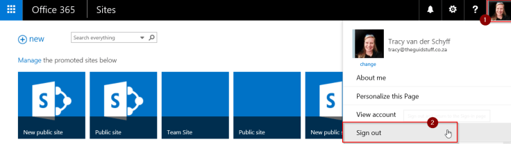 sign in as different user