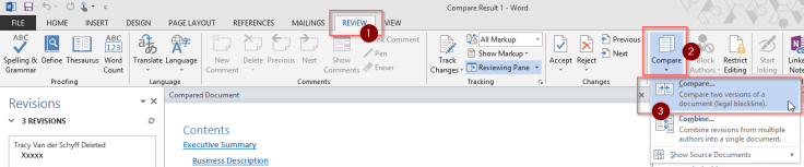 Compare Word Documents 1