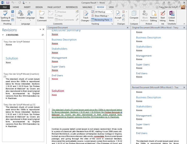 Compare Word Documents 3