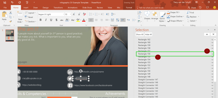 Day 342 – Using the Selection Pane in Microsoft PowerPoint – Tracy van ...