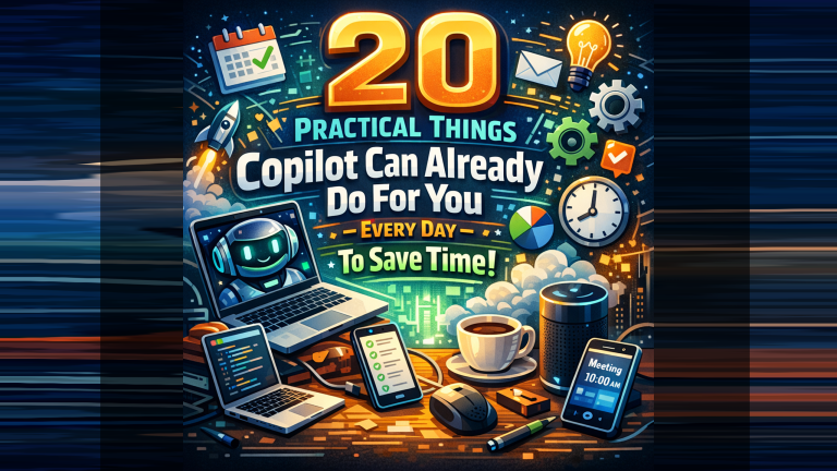 Saving Time Daily: 20 Things Copilot Can Already Do for You – Tracy van ...